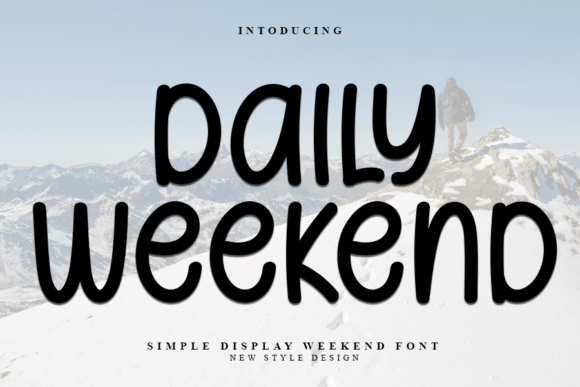 Daily Weekend: A Modern Display Font for Editorial Design