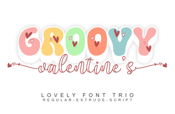 Groovy Valentine’s: A Playful Display Font for Brand Warmth