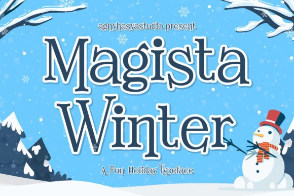 Magista Winter: A Playful Display Typeface for Holiday Web Design