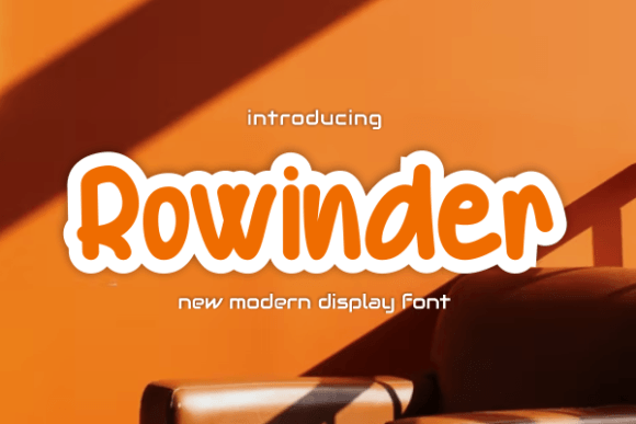 Rowinder Display Font for Handmade Labels & Invitations